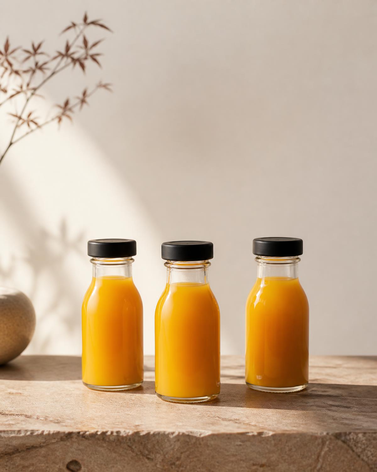 Functional Shots in an unlabeled glass bottle